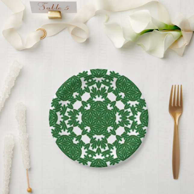 Celtic Pines 7" Paper Plate (Wedding)