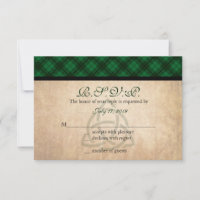 Celtic Plaid Response Cards