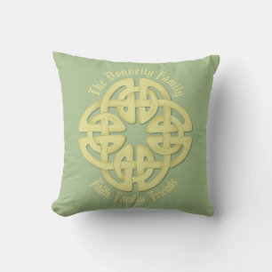 Celtic Polyester Throw Pillow, 16" x 16" Cushion