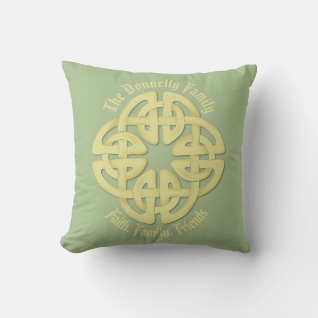 Celtic Polyester Throw Pillow, 16" x 16" Cushion (Front)