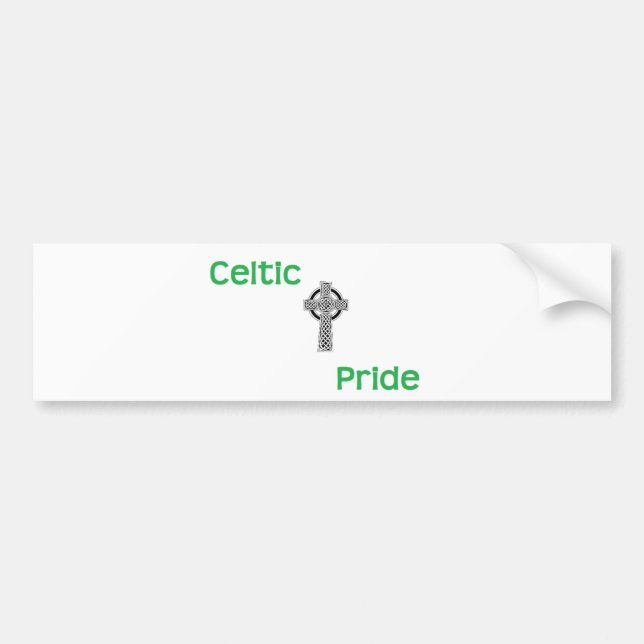 Celtic Pride Bumper Sticker (Front)