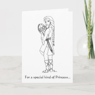 Celtic Princess Birthday Card