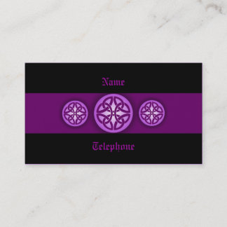 Celtic Profile Card - Purple and Black 4
