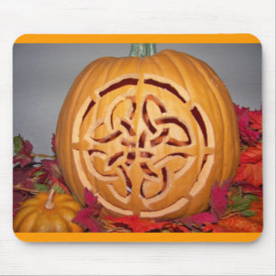 Celtic pumpkin carving mouse pad