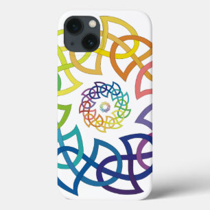 Celtic Rainbow Knotwork Rings iPhone 13 Case