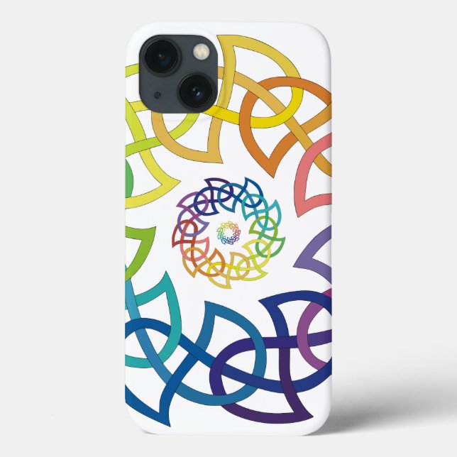 Celtic Rainbow Knotwork Rings Case-Mate iPhone Case (Back)