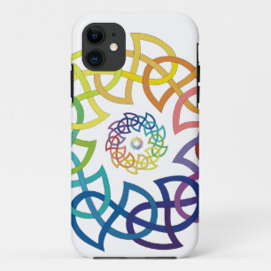 Celtic Rainbow Knotwork Rings iPhone 11 Case