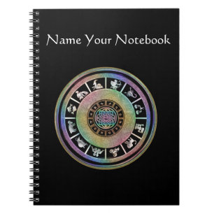 Celtic Rainbow Zodiac Mandala Notebook