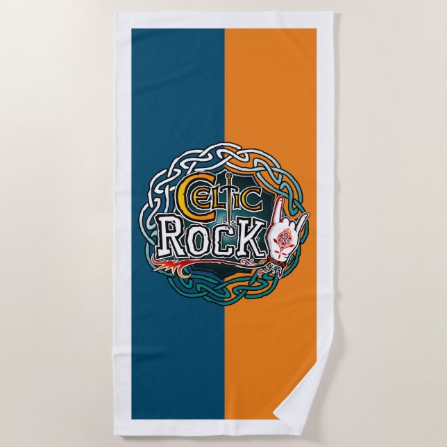 Celtic Rock Beach Towel (Front)