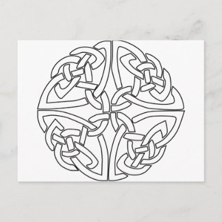 celtic rose postcard