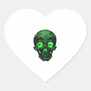 Celtic Rune Skull Heart Sticker