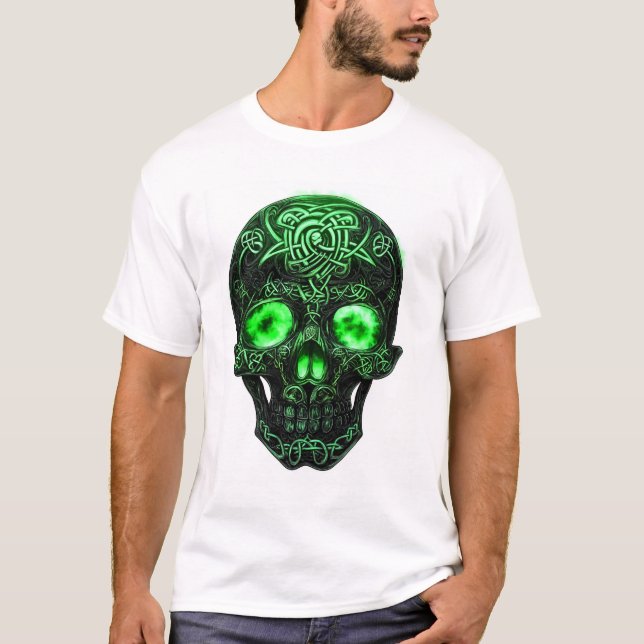 Celtic Rune Skull T-Shirt (Front)