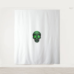 Celtic Rune Skull Tapestry