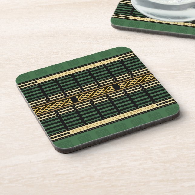 Celtic Runes 2 Plastic Coasters (Left Side)