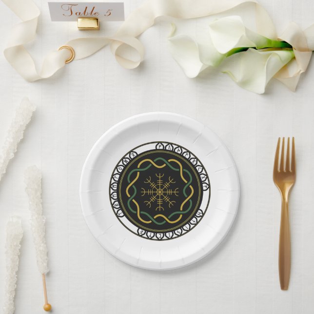 Celtic Runes 3 Paper Plates (Wedding)