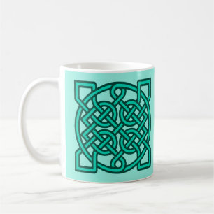 Celtic Sailor's Knot, Turquoise, Aqua and Teal  Coffee Mug