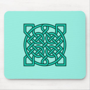 Celtic Sailor's Knot, Turquoise, Aqua and Teal  Mo Mouse Pad