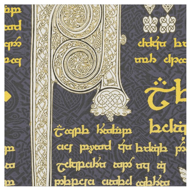 Celtic Sampler in Gold Gradients Fabric (Close Up)