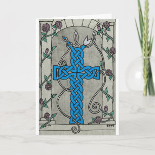 Celtic Serpent Cross card 1