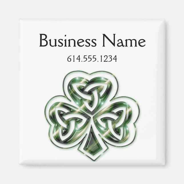 Celtic Shamrock Design 2 Magnet 2 (Front)