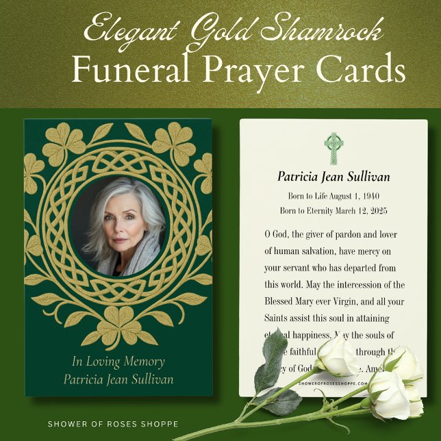 Celtic Shamrock Funeral Irish Prayer  (Creator Uploaded)