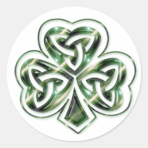 Celtic Shamrock :: Green Space Design Stickers