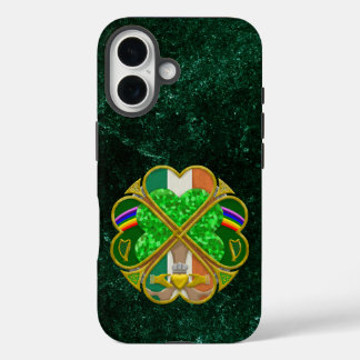 Celtic Shamrock Heritage Symbol Irish Inspired iPhone 16 Case