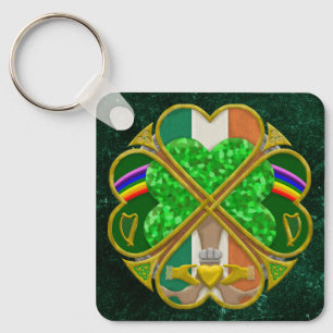 Celtic Shamrock Heritage Symbol Irish Inspired Key Ring