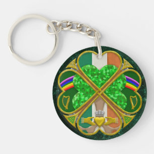 Celtic Shamrock Heritage Symbol Irish Inspired Key Ring