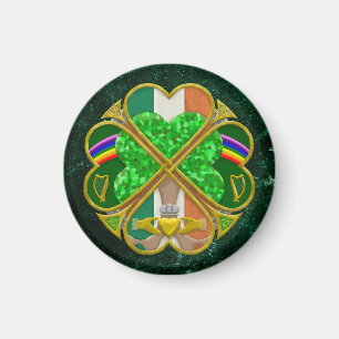 Celtic Shamrock Heritage Symbol Irish Inspired Magnet