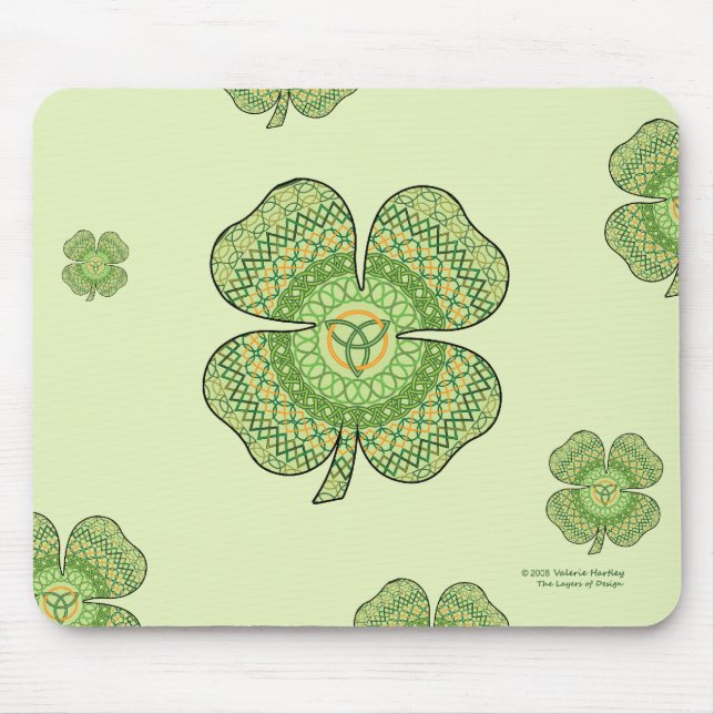 Celtic Shamrock Mousepad (Front)