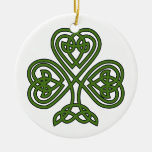 Celtic Shamrock - St Patricks Day Ceramic Ornament