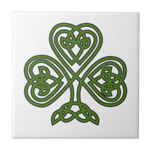 Celtic Shamrock - St Patricks Day Ceramic Tile