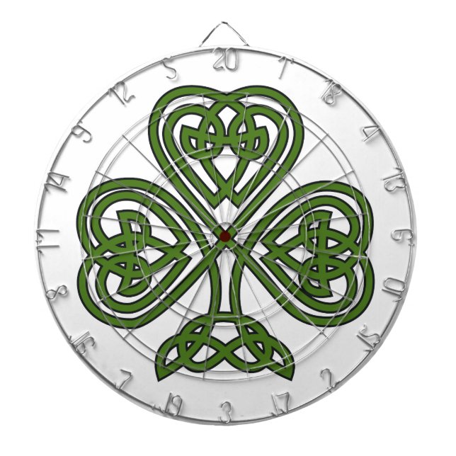 Celtic Shamrock - St Patricks Day Dartboard (Front)
