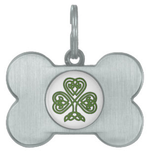 Celtic Shamrock - St Patricks Day Pet ID Tag