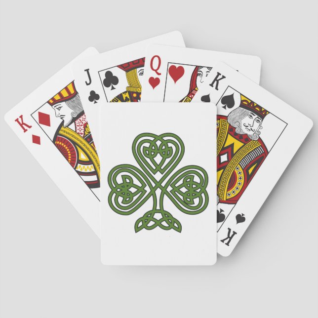 Celtic Shamrock - St Patricks Day Playing Cards (Back)