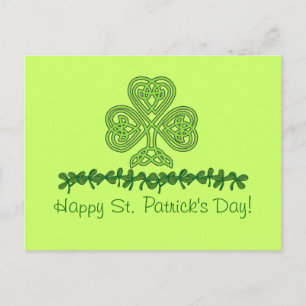 Celtic Shamrock St. Patrick's Day Postcard