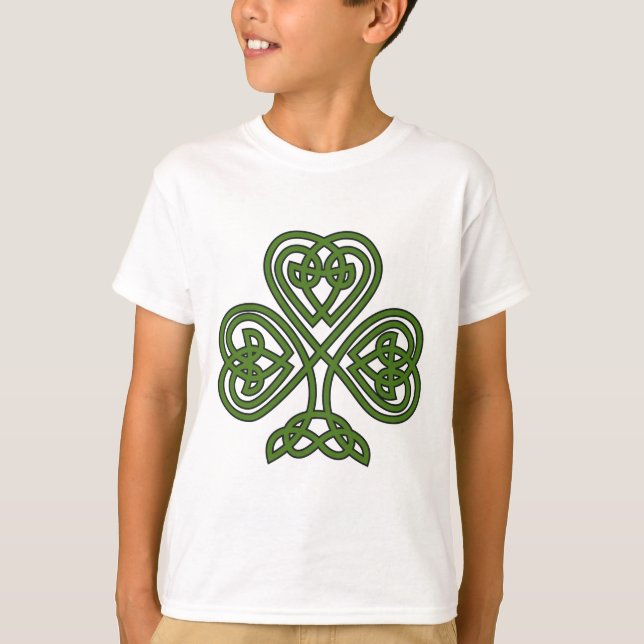 Celtic Shamrock - St Patricks Day T-Shirt (Front)
