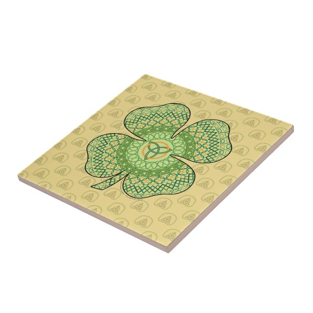 Celtic Shamrock Tile (Side)