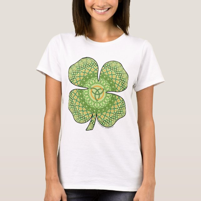Celtic Shamrock Women's Light Shirt (Front)