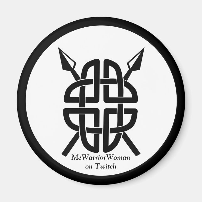 Celtic Shield,  MeWarriorWoman on Twitch  Magnet (Front)
