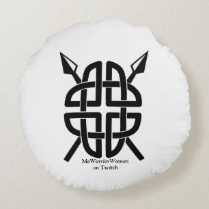 Celtic Shield, MeWarriorWoman on Twitch Round Cushion