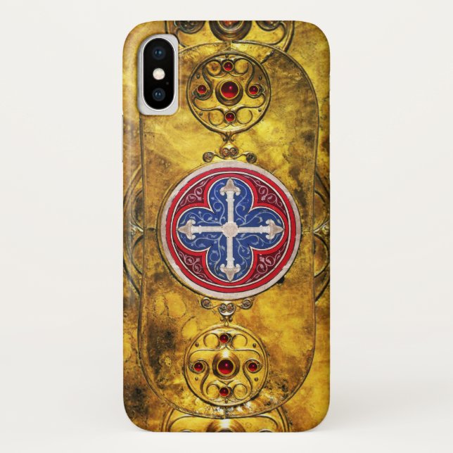 CELTIC SHIELD WITH  CONSECRATION CROSS Case-Mate iPhone CASE (Back)