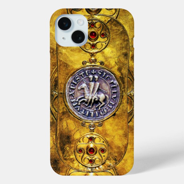 CELTIC SHIELD WITH SEAL OF THE KNIGHTS TEMPLAR Case-Mate iPhone CASE (Back)