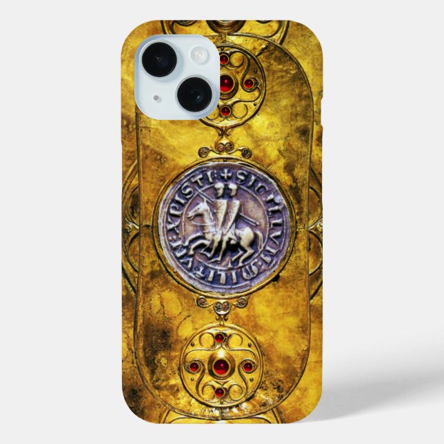 CELTIC SHIELD WITH SEAL OF THE KNIGHTS TEMPLAR Case-Mate iPhone CASE (Back)