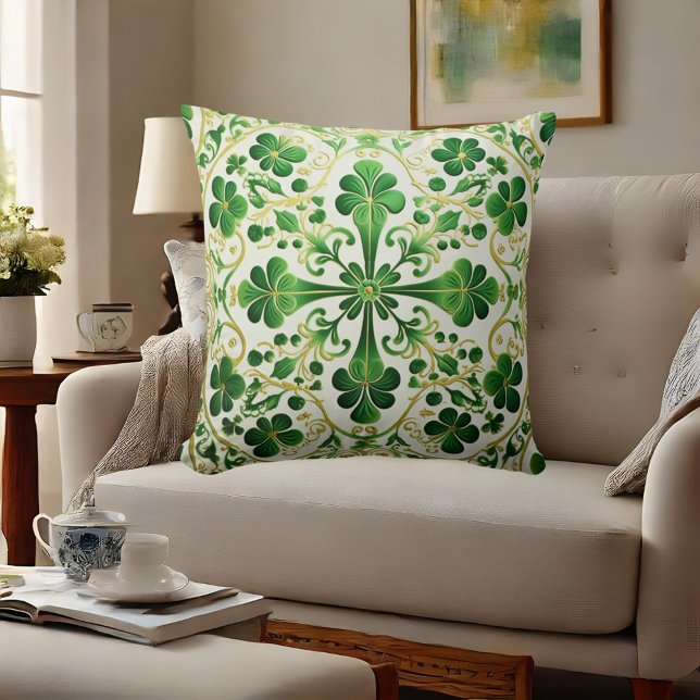 Celtic Sign Irish-themed  Cushion (Celtic Sign Irish-themed Throw Pillow)