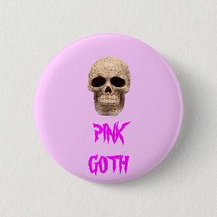 celtic skull 6 cm round badge