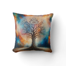 Celtic Soulfire Throw Pillow