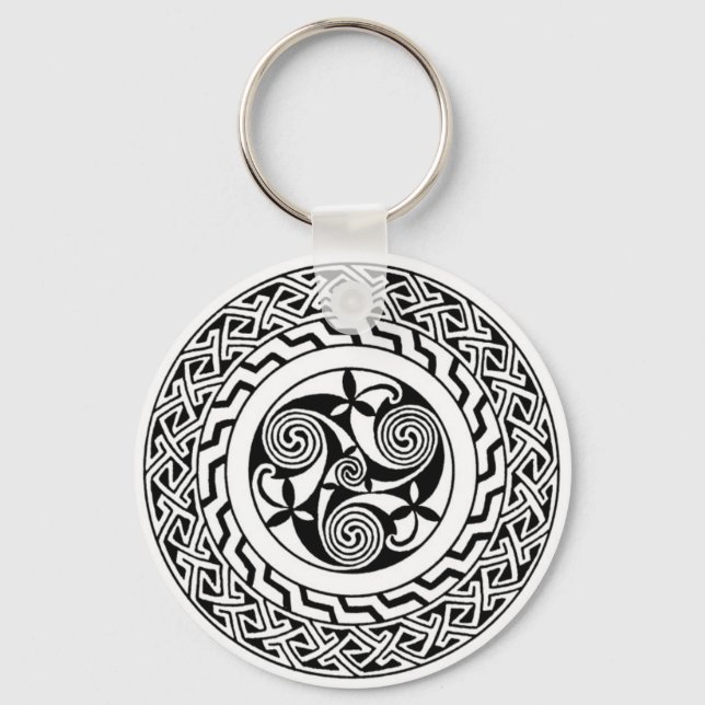 Celtic spiral key ring (Front)