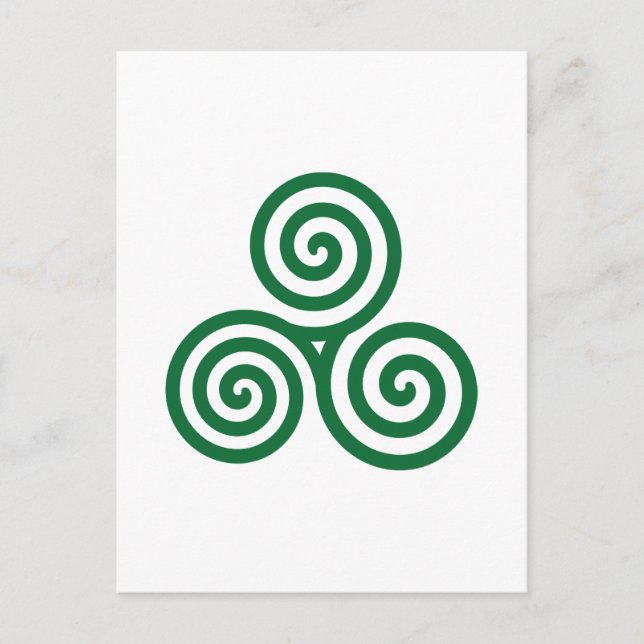 Celtic spiral postcard (Front)